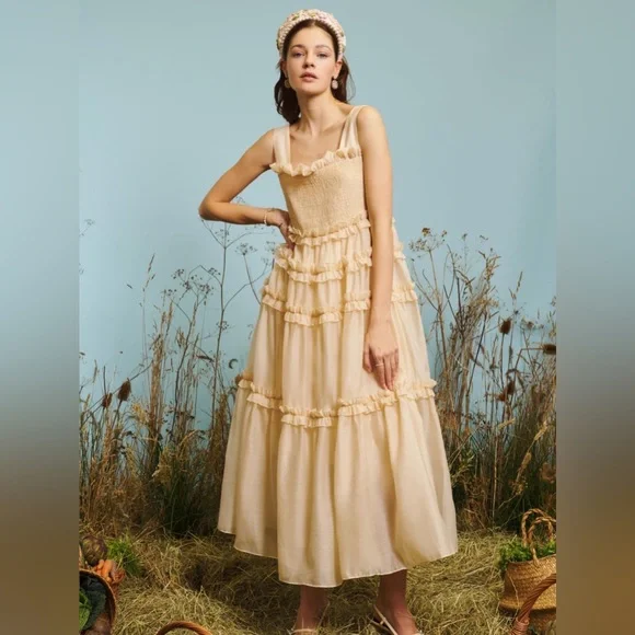 Sister Jane | Dresses | Sister Jane Dream Womens Buttercup Ruffle Maxi Dress Palechampagne | Poshmark Sister Jane | Dresses | Sister Jane Dream Womens Buttercup Ruffle Maxi Dress Palechampagne | Poshmark